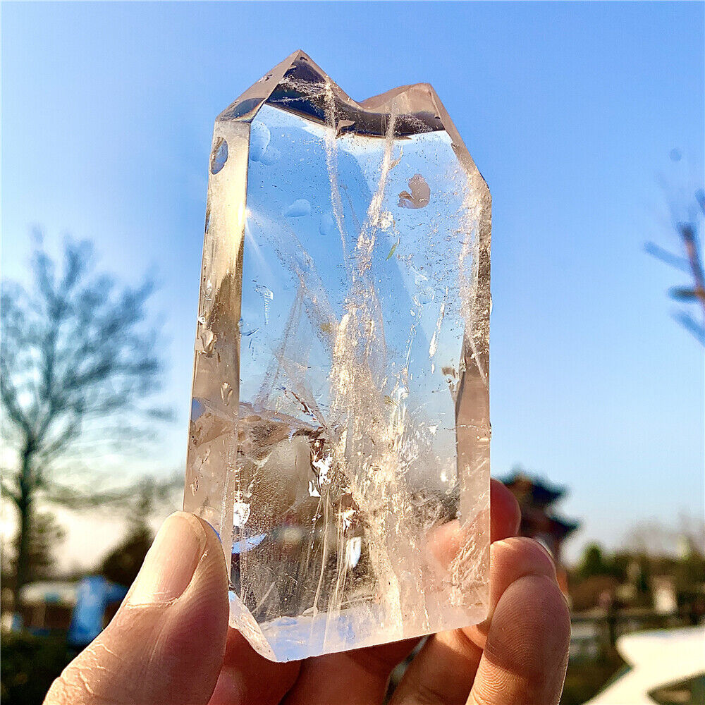 248g High Vibration Ultra Clear Natural Crystal Quartz Soulmate Healing Points