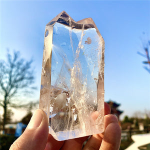 248g High Vibration Ultra Clear Natural Crystal Quartz Soulmate Healing Points