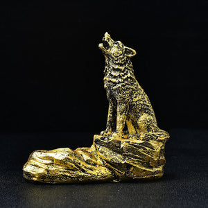 Wolves Figurine Sphere Base Holder for Crystal Ball Glass Ball Pedestal