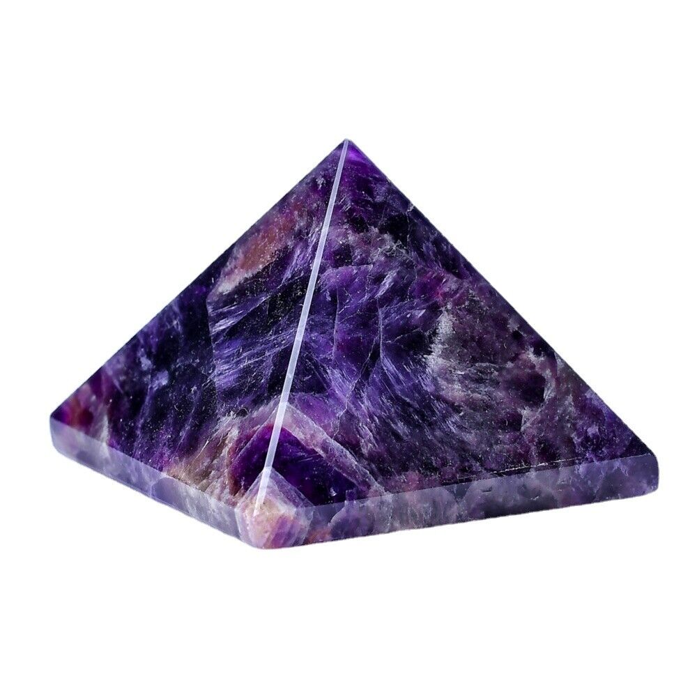 Crystal Pyramid Healing Ornament Gemstone Gift Home Decor Figurine Protection