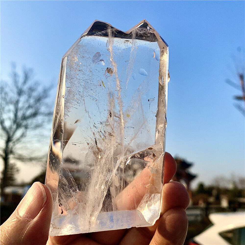 248g High Vibration Ultra Clear Natural Crystal Quartz Soulmate Healing Points