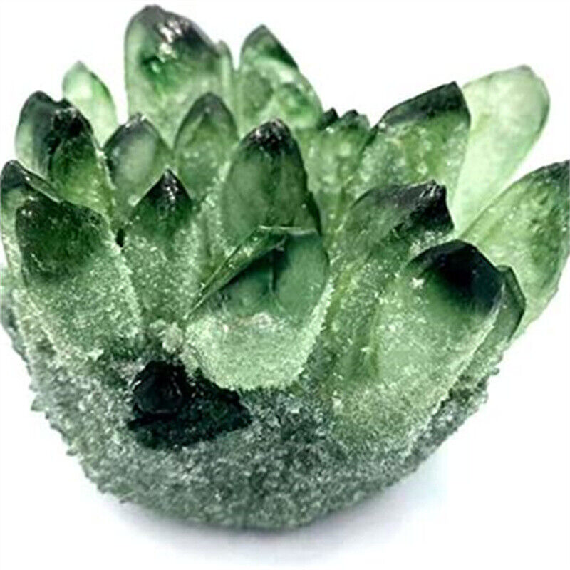 Natural Green Phantom Crystal Ghost Quartz Crystal Cluster for Home Decoration