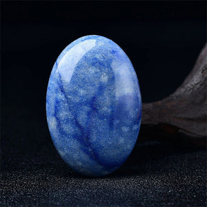 ICE Blue Aventurine Palm Stone Quartz Natural Gemstone Healing Crystal Decoration Meditation Crystal Stone US Stock