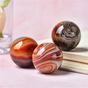 Natural Wire-wrapped Agate Ball ,Crystal Ball,Best GIft For Family&Friends