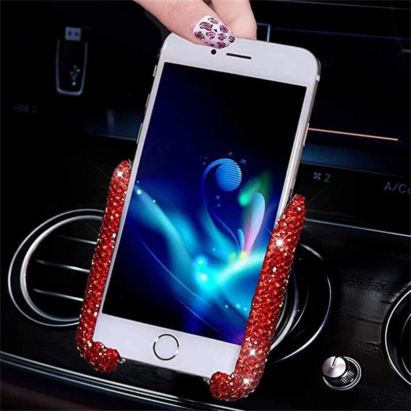 Bling Car Phone Holder Car Dash Air Vent Automatic Phone Mount 360°Adjustable