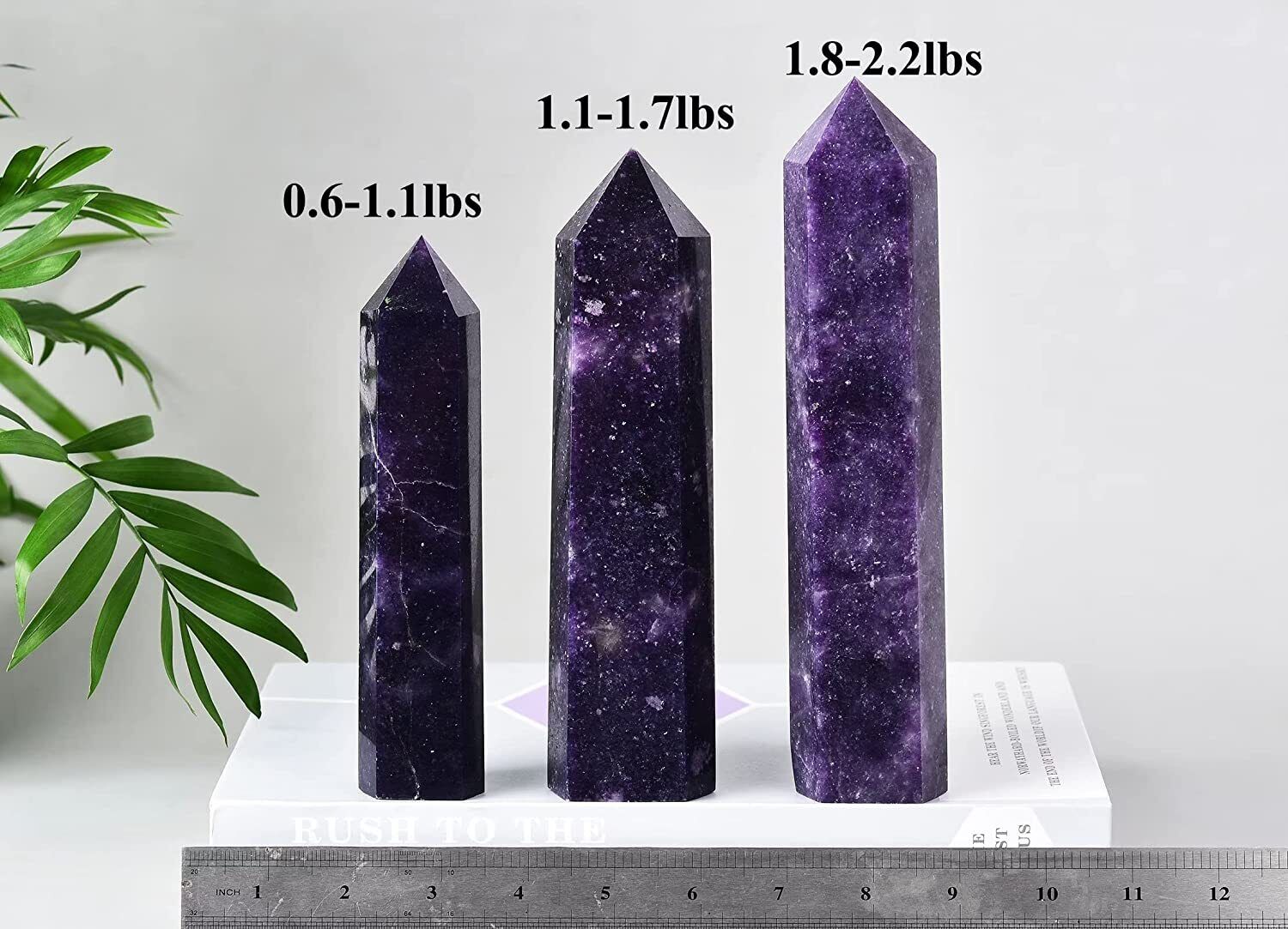 Crystal Stone Tower Large Healing Crystal Wand Obelisk 6 Faceted Column Reiki