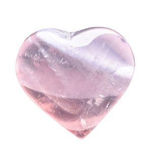 Crystal Heart Shaped Rose Quartz Double Heart Decor Valentine Gift Gemstone