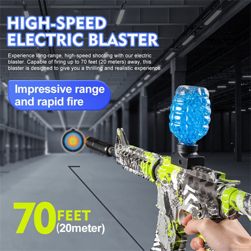 Electric AKM/M4 Splatter Blaster, Gel Blaster Gun With Water Beads And Goggles, Toy Gun For Outdoor Activities And Shooting Game, Adult Toys And Kid Toys (Gel Bullets Not Included)