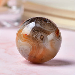 Natural Wire-wrapped Agate Ball ,Crystal Ball,Best GIft For Family&Friends