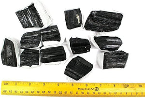 2 Lb Black Tourmaline Collection In Box of 7x5x2, 12-18 Pcs Healing Crystals…