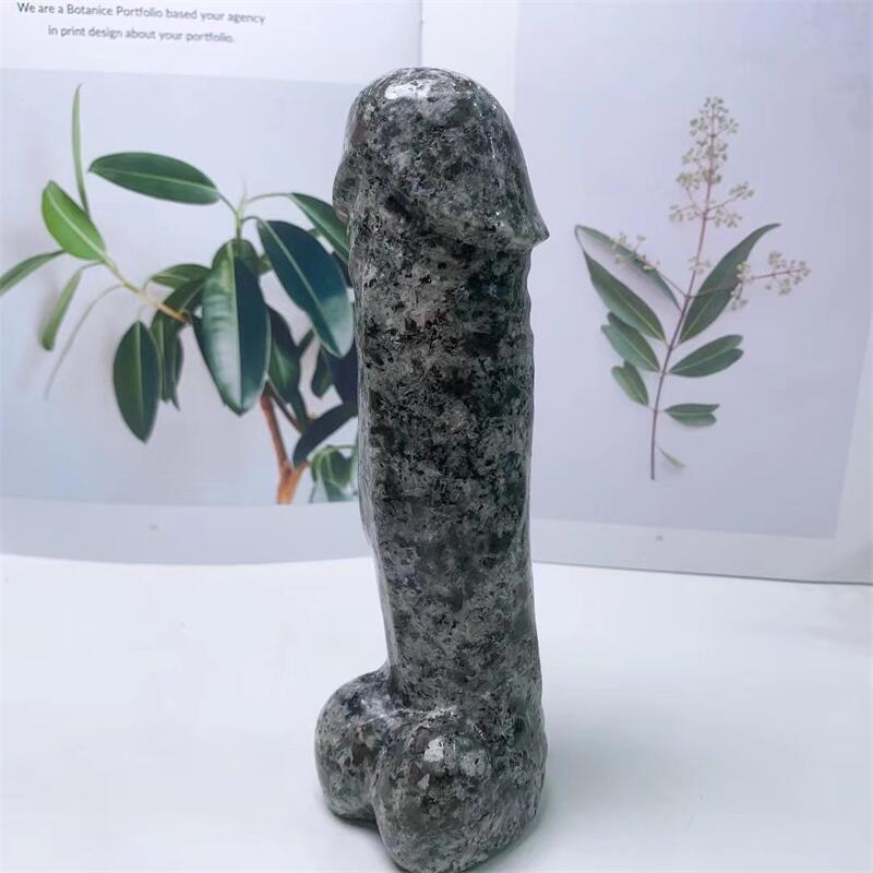 17.5cm Large Size Natural Yooperlite Crystal Massage Penis Wand Gemstone