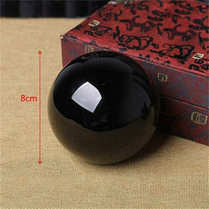 Obsidian Crystal Ball for Fengshui Ball Meditation Healing Divination Sphere