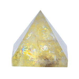 Crystal Pyramid Healing Ornament Gemstone Gift Home Decor Figurine Protection