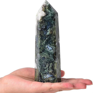 Crystal Stone Tower Large Healing Crystal Wand Obelisk 6 Faceted Column Reiki