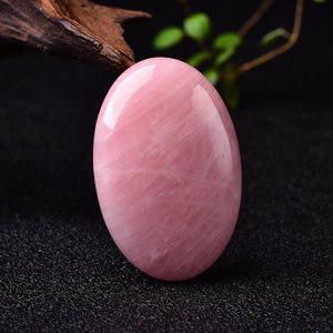 Pink Natural Palm Stone Rose Quartz Healing Crystal Massage Rock Hand-Polished