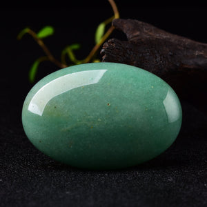 Natural Green Aventurine Palm Stone Quartz Healing Crystal Massage Hand-Polished Meditation Reiki Stone