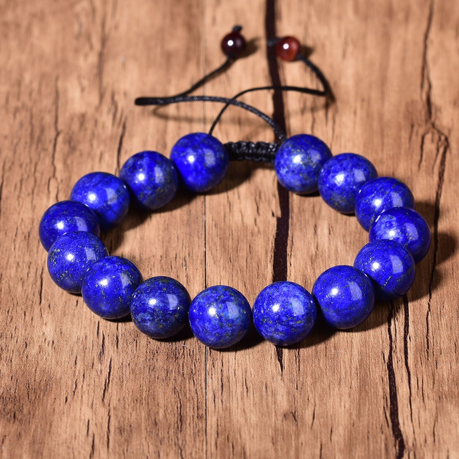 Blue Lazurite Quartz Bracelet Reiki Lapis lazuli Fashion Healing Crystal Beads