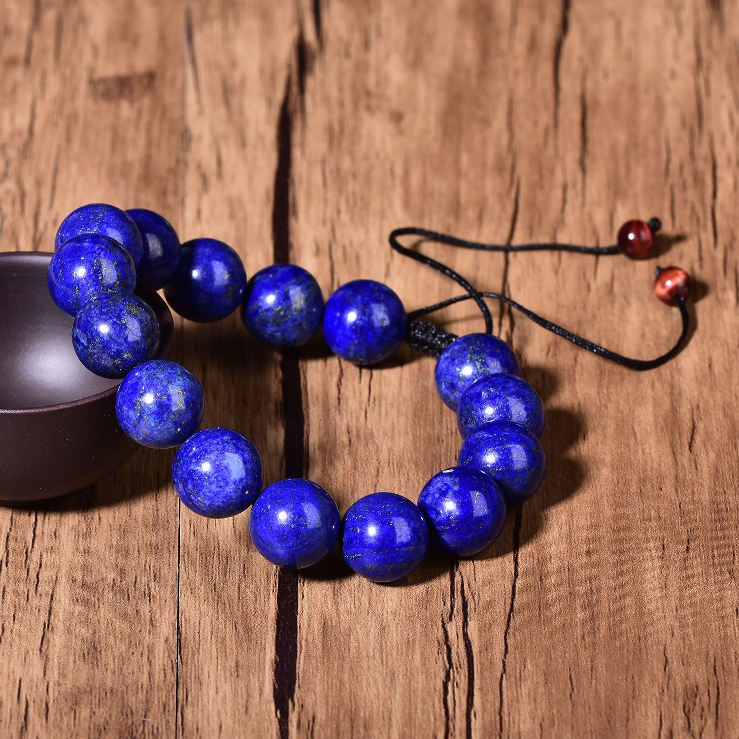 Blue Lazurite Quartz Bracelet Reiki Lapis lazuli Fashion Healing Crystal Beads