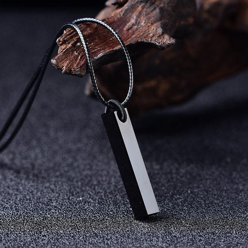 Black Fashion Gemstone Healing Charm Pendant Chakra Lucky Pendulum Reiki Crystal Points Hand-Polished Gift  Meditation Lover Holiday Gift