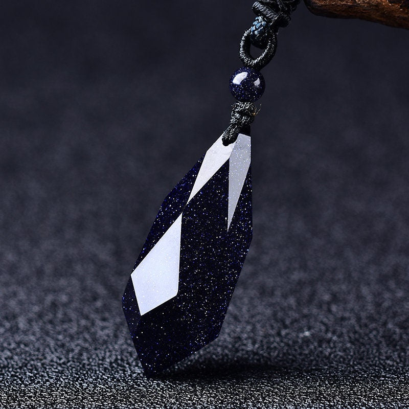 Beautiful Fashion Gemstone Charka Pendulum Pendants Crystal Hand-Polished Lucky Charm Cutting Healing Pendant Meditation Lover Holiday Gift