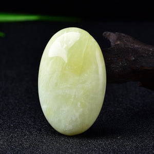 Afghanistan Jade Palm Stone Quartz Healing Crystal Massage Tools Polished Gemstone Meditation Rock Hand-Polished Energy Stone SPA Tools Gift