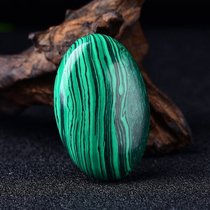 Artificial Green Malachite Palm Stone Quartz Healing Crystal Massage Tools Polished Gemstone Meditation Rock Hand-Polished SPA Relaxation