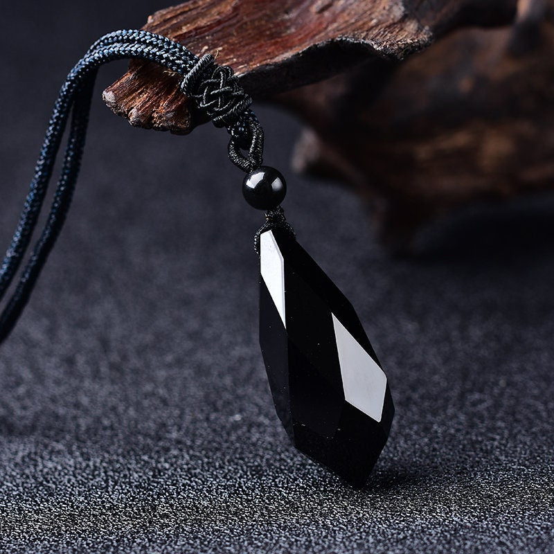 Beautiful Fashion Gemstone Charka Pendulum Pendants Crystal Hand-Polished Lucky Charm Cutting Healing Pendant Meditation Lover Holiday Gift