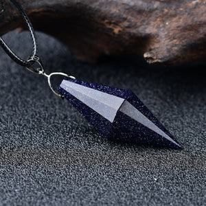 Spirit Pendulum Precious Pendant Double Terminated Point Reiki Quartz Charm Gemstone Fashion Crystal Pendant Man Women Trending Present