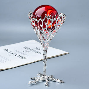 Torch Shape Bird's Nest Crystal Ball Holder Room Decor Sphere Stand Holder Ornament Stand Base Crystal Ball Display