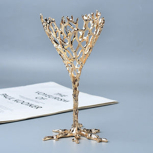 Torch Shape Bird's Nest Crystal Ball Holder Room Decor Sphere Stand Holder Ornament Stand Base Crystal Ball Display