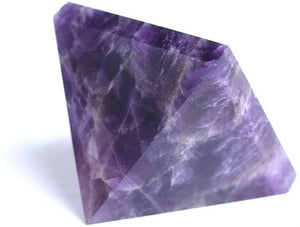 Amazing Amethyst Reiki Purple Crystal Quartz Natural Healing Fluorite Hand Made Pyramid Generator Geode Energy Stone Room Decor Gift