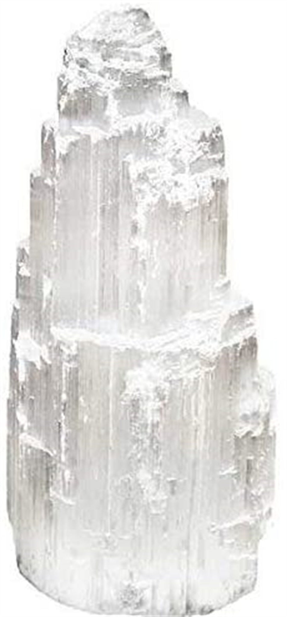 Himalayan Glow Selenite Skyscraper Hand Made Basic White