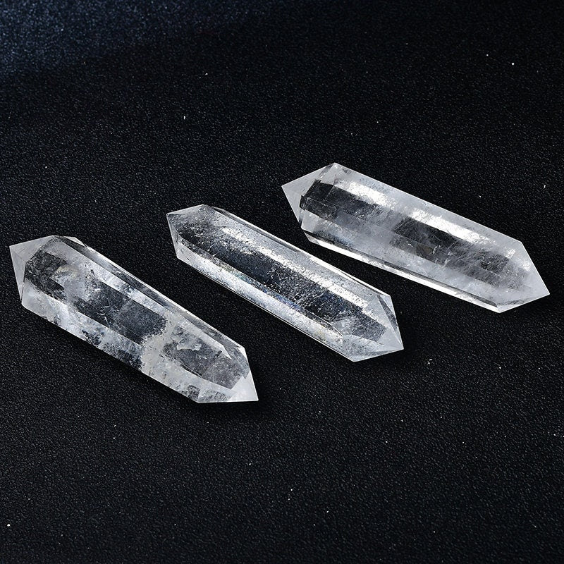 High Quality Clear Quartz Dts Crystal Point Reiki Healing Meditation Chakra Room Decor Hand Made Home  Double Terminated Crystal Tower