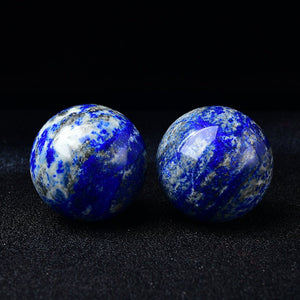 Blue Lapis Lazuli Sphere Pyrite Inclusion Crytsal Sephere Reiki Healing Meditation Chakra Room Decor Hand Made Massage Home Decoration