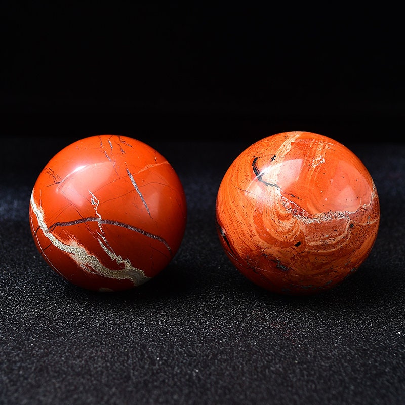 Red Jasper Hand Polished Crytsal Sphere Reiki Healing Meditation Chakra Room Decor Hand Made Massage Home Decoration Collection Gift