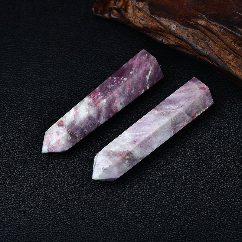 Cherry Blossom Pink Tourmaline Point Crystal Tower Healing Decor Crystal  Natural Rock Meditation Gemstone Collection Gift