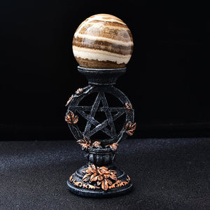 Star Chakra Sphere Holder Stand Base Crystal Ball Hand Made Display Reiki Meditation Home Decor Garden Gift Muti-Colored